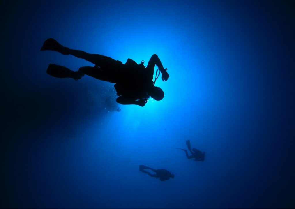 night diving in Bali