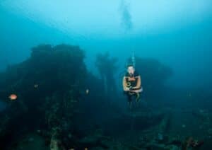 Scuba Diving in Bali - wreck diver