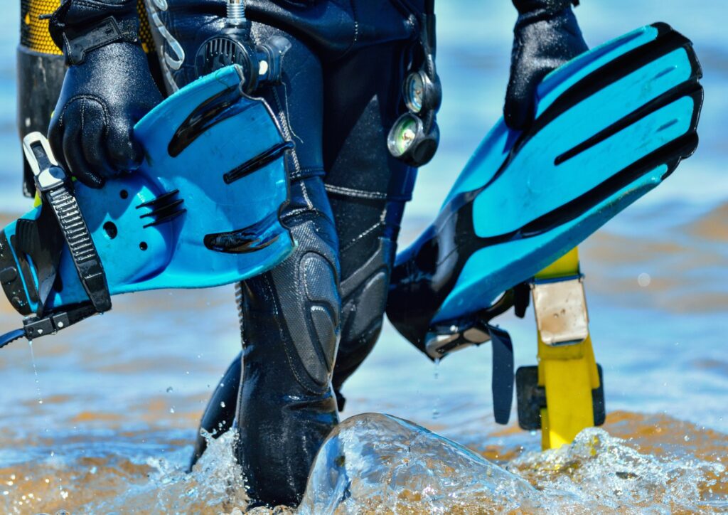 Dive gear = boots