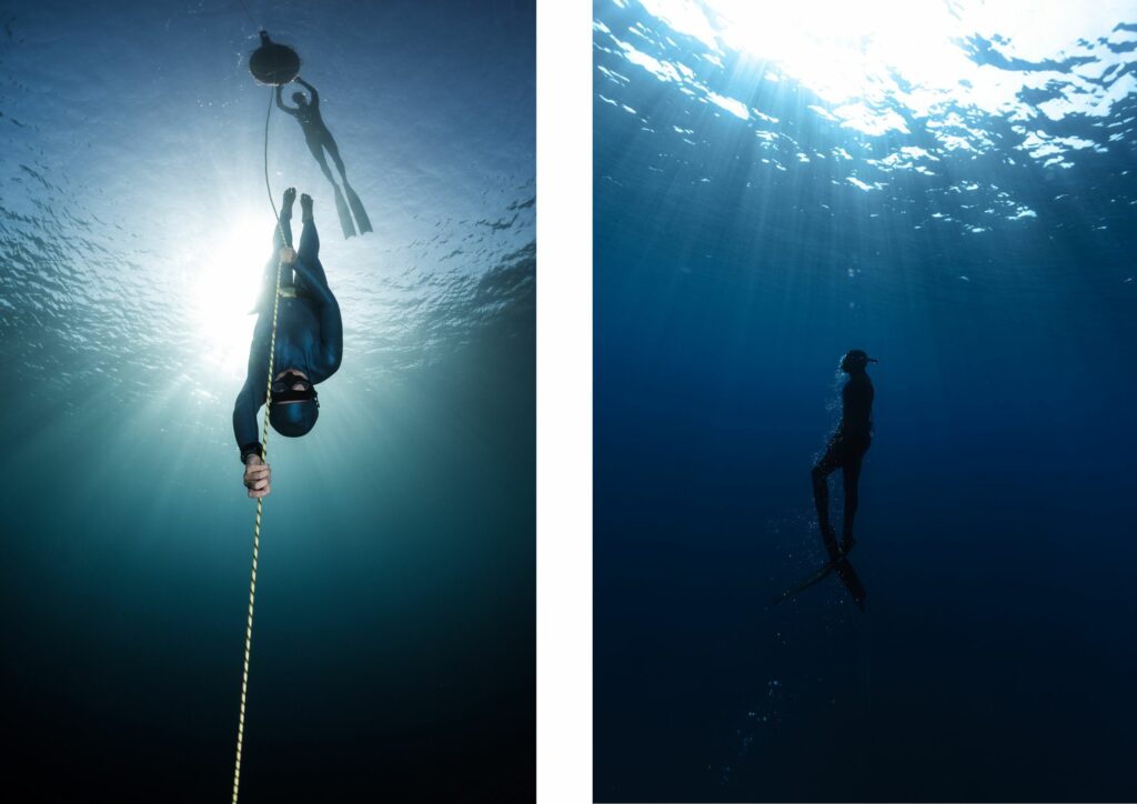 freediving Bali diving 2 divers