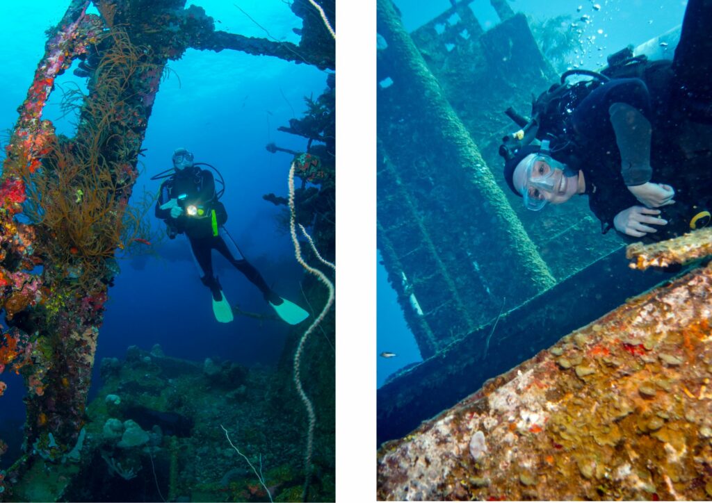 Shipwreck diving